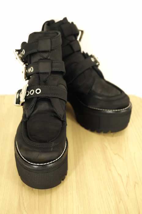 Jeffrey Campbell （ジェフリーキャンベル） 3本ベルト厚底ショートブーツ レディース シューズ