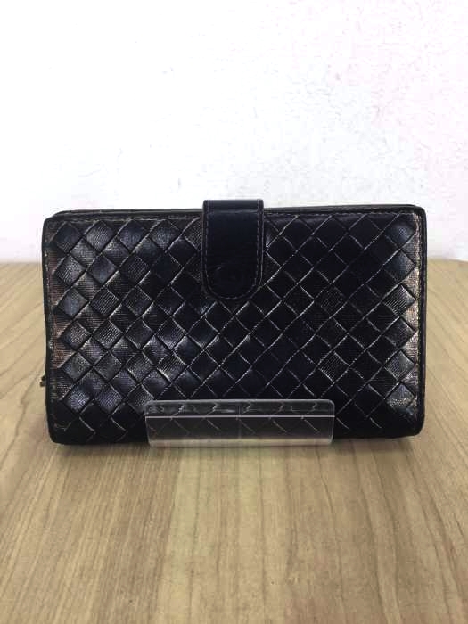 BOTTEGA VENETA（ボッテガヴェネタ） レザー編み込み財布 ウォレット レディース 財布・ケース