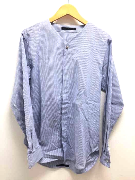 ato（アトウ） Stripe Pattern Baseball Long Sleeve Shirt メンズ トップス
