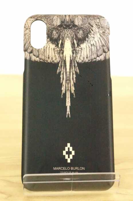 MARCELO BURLON（マルセロバーロン） イーグルグラフィックプリント iPhone 10 ケース メンズ ファッション雑貨