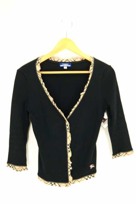 BURBERRY BLUE LABEL（バーバリーブルーレーベル） チェック入りカーディガン レディース トップス