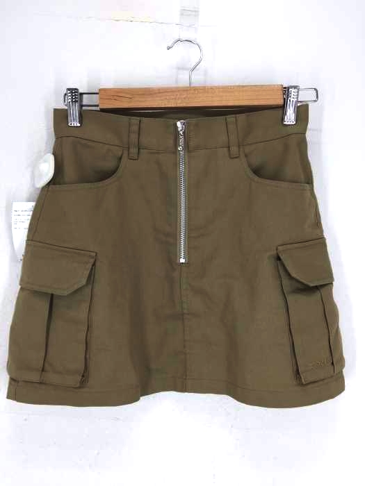 X-girl（エックスガール） ZIP-FRONT SKIRT レディース スカート