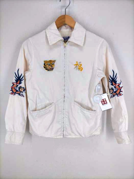 BEAMS BOY（ビームスボーイ） SOUVENIR JACKET ART TIGER DRAGON TY VIETNAM JK SP 刺繍ジップアップベトジャン レディース アウター