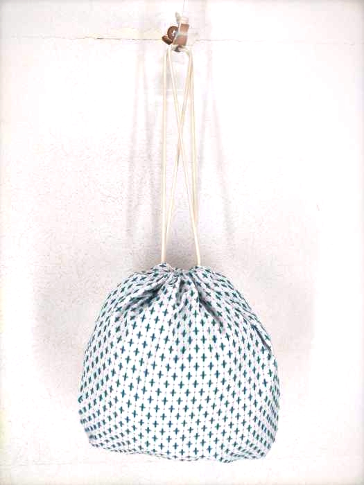 kuon(クオン) 2-Way CROSS SASHIKO Kinchaku Pouch メンズ バッグ