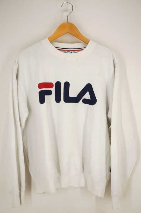 FILA （フィラ） ロゴプリントスウェットトップス メンズ トップス