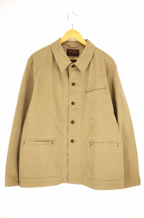UNITED ARROWS green label relaxing （ユナイテッドアローズグリーンレーベルリラクシング） SC GENUIN GARMENT サテン カバーオール ジャケット メンズ アウター