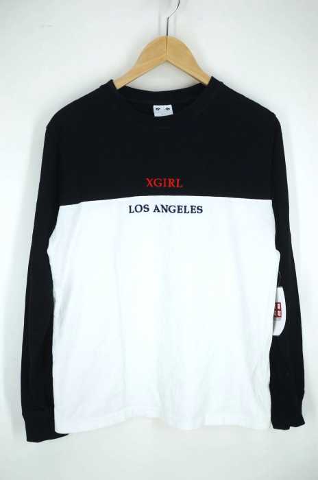 X-girl （エックスガール） BI-COLOR L/S REGULAR TEE レギュラー レディース トップス