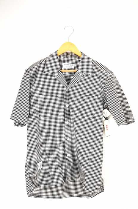 Brooklyn Tailors（ブルックリンテーラーズ） ギンガムチェック半袖オープンカラーシャツ メンズ トップス