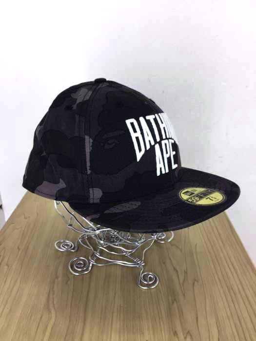 A BATHING APE（アベイシングエイプ） ロゴ刺繍 迷彩 メンズ 帽子
