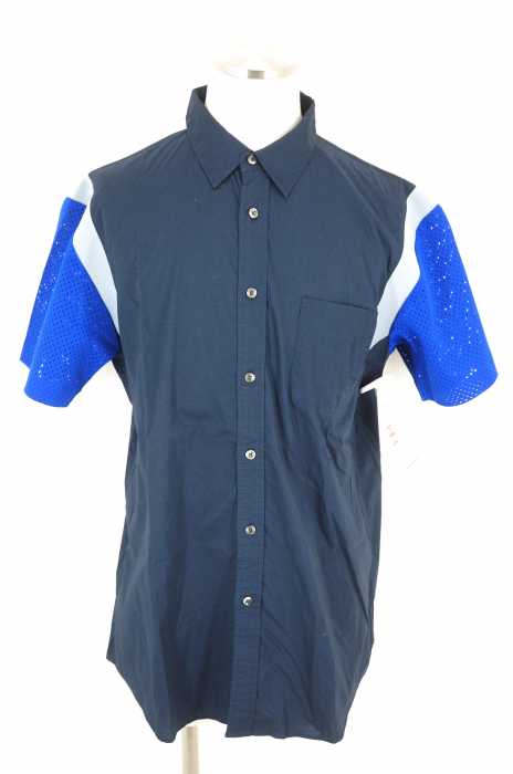 MR.GENTLEMAN （ミスタージェントルマン） MESH SLEEVE SHIRTS メンズ トップス