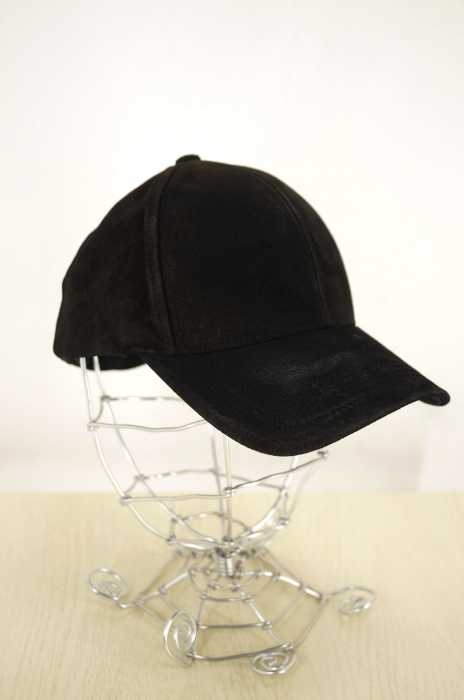 Emstate (エムステイト) Line Faux Suede Strapback Cap スエード6パネルキャップ メンズ 帽子
