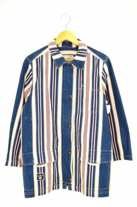 LAUREN JEANS RALPH LAUREN（ローレンジーンズ ラルフローレン） マルチストライプスナップボタンカバーオール レディース アウター