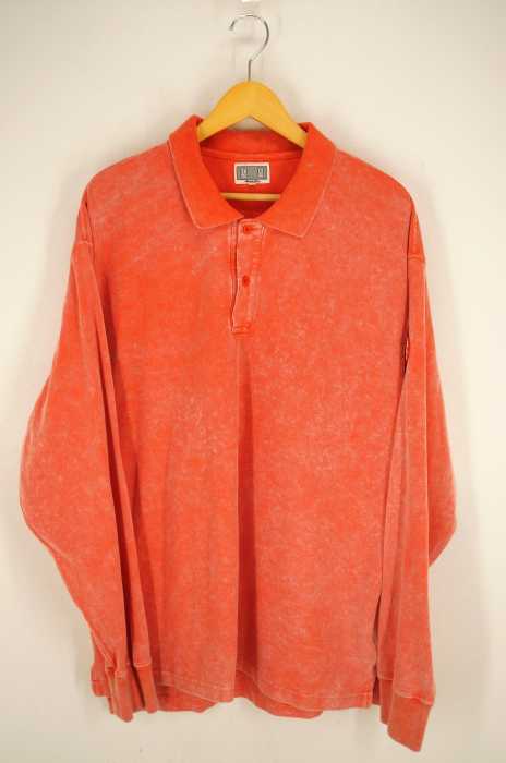 C.E （シーイー） 19SS 日本製 BLEACHED RIB LONG SLEEVE POLO SHIRTS ブリーチ加工 ロングスリーブポロシャツ メンズ トップス