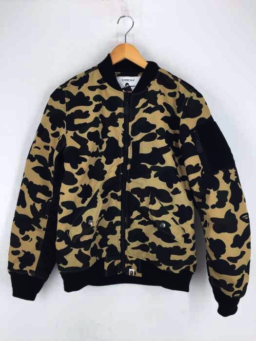 A BATHING APE（アベイシングエイプ） カモ柄フライトジャケット メンズ アウター