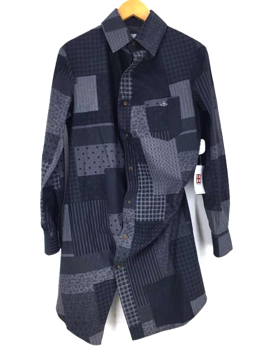Vivienne Westwood MAN（ヴィヴィアンウエストウッドマン） オーブパッチワークアシンメトリーシャツ メンズ トップス