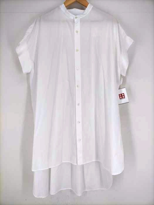 UNITED ARROWS style for living(ユナイテッドアローズスタイルフォーリビング) バンドカラー ショートスリーブ ロングシャツ レディース ワンピース