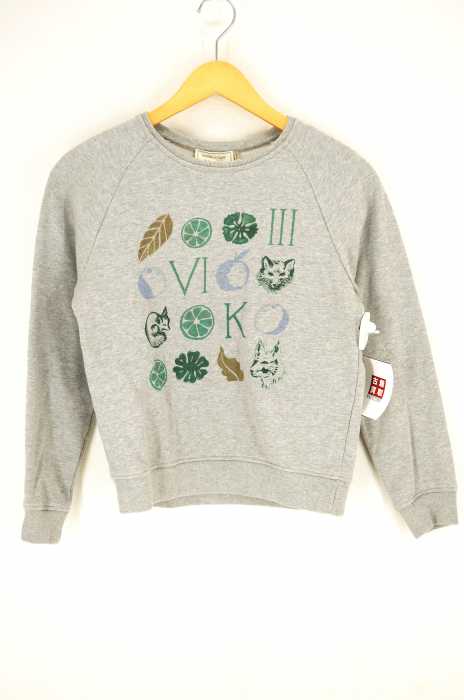 MAISON KITSUNE　メゾンキツネ（メゾンキツネ） フロントプリントスウェット レディース トップス