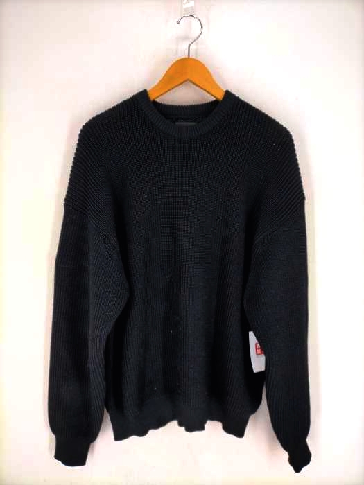 BEAMS（ビームス） 畦編み ルーズ クルーネック ニット メンズ トップス