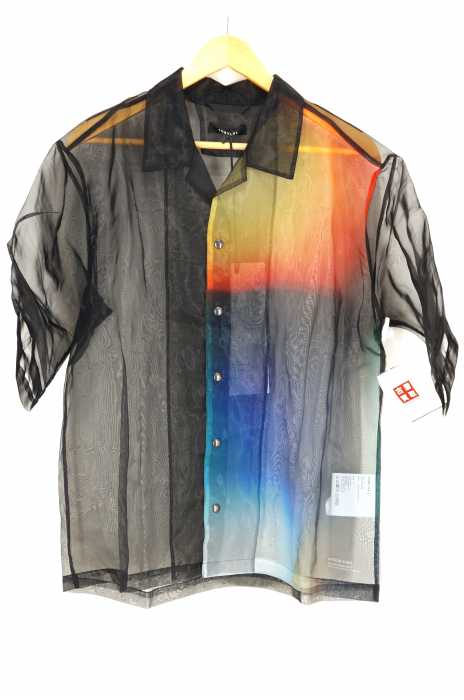 PORTVEL（ポートヴェル） OPEN COLLAR SHIRT S/S MESH メンズ トップス 