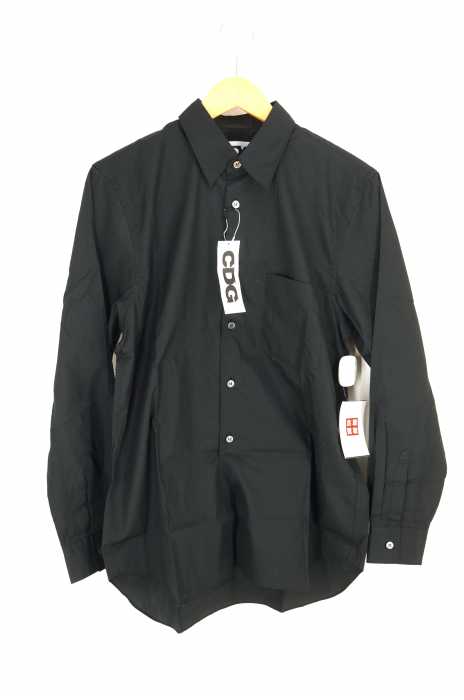 CDG COMME des GARCONS (シーディージー コムデギャルソン) AD2018 バックロゴプリント長袖シャツ メンズ トップス