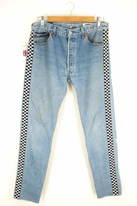 LEGENDA （レジェンダ） Levi’s リメイクチェッカーラインデニム メンズ パンツ