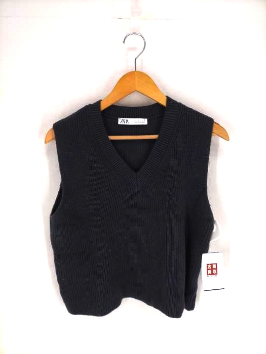 ZARA(ザラ) KNITTED WAISTCOAT ニットベスト レディース トップス