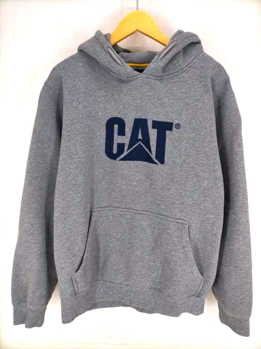 CAT企業ロゴキャタピラーパーカープルオーバースウェットシャツフーディーメンズL Amazon.co.jp: (キャタピラー) Caterpillar メンズ トレードマーク