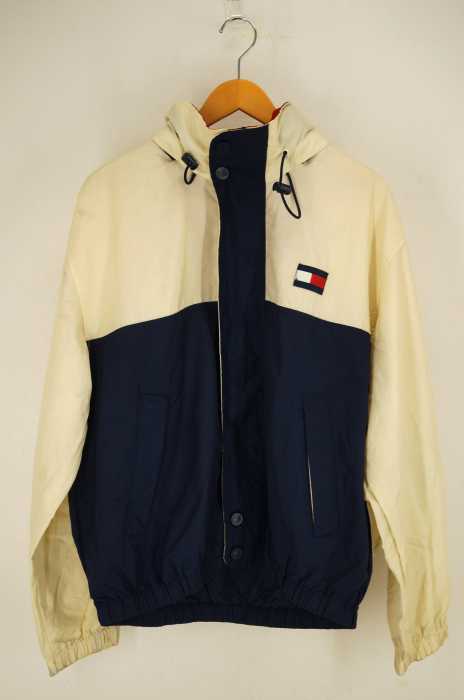 TOMMY HILFIGER （トミーヒルフィガー） セーリングジャケット 2トーンカラーロゴワッペン付き比翼ジップブルゾン メンズ アウター