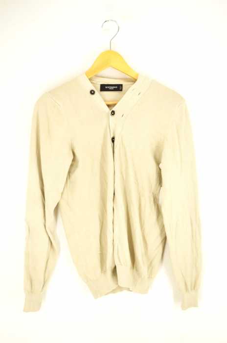 QUINTESSENCE （ キエンテセンス） made in italy エルボーパッチカーディガン メンズ トップス