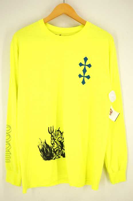 Mood NYC （ムードニューヨーク） 袖ロゴプリント 長袖Tシャツ メンズ トップス