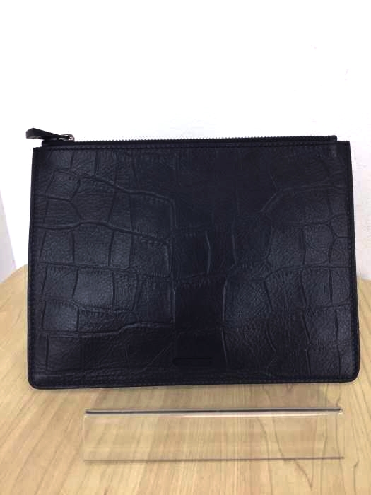 EMPORIO ARMANI(エンポリオアルマーニ) 型押しレザークラッチバッグ メンズ バッグ