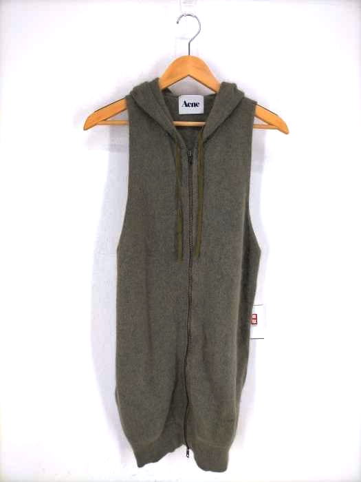 Acne（アクネ） ウールジップアップノースリーブパーカー レディース 