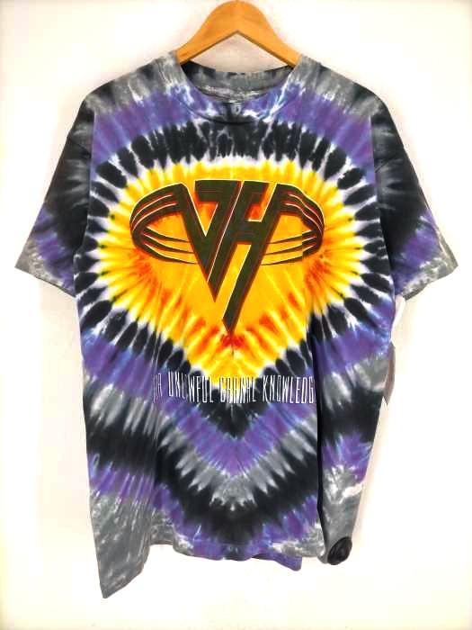 USED古着(ユーズドフルギ) 90s Van Halen タイダイ染め FOR UNLAWFUL CARNAL KNOWLEDGE Tシャツ メンズ トップス