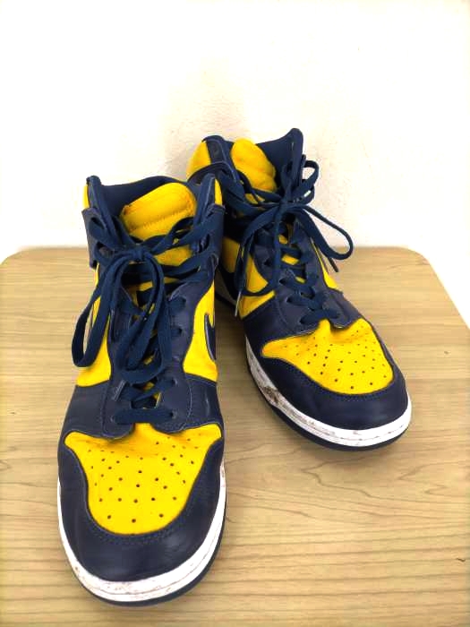 NIKE（ナイキ） Dunk High Michigan VARSITY MAIZE/MIDNIGHT NAVY メンズ シューズ