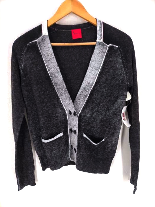 Paul+ Paul Smith(ポールスミスプラス) レーヨン混 プリントダブルボタンカーディガン レディース トップス