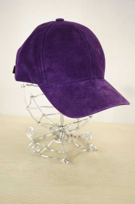 Emstate (エムステイト) Line Faux Suede Strapback Cap スエード6パネルキャップ メンズ 帽子