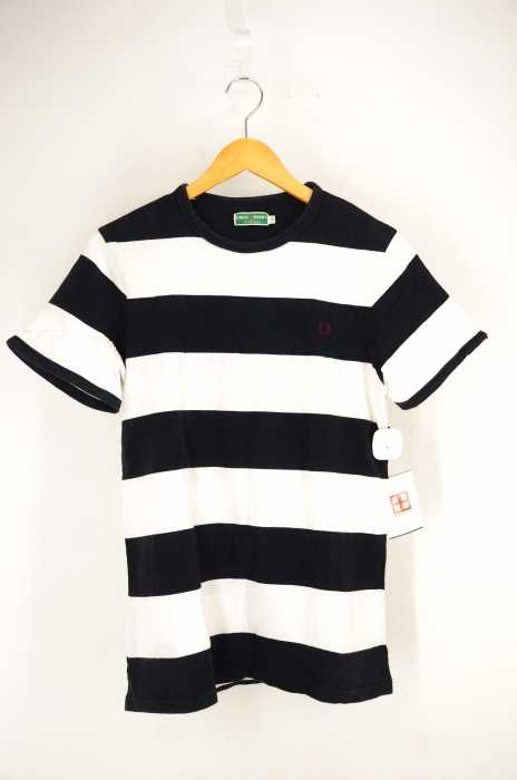 FRED PERRY （フレッドペリー） ボーダー柄胸ロゴ刺繍Tシャツ メンズ トップス