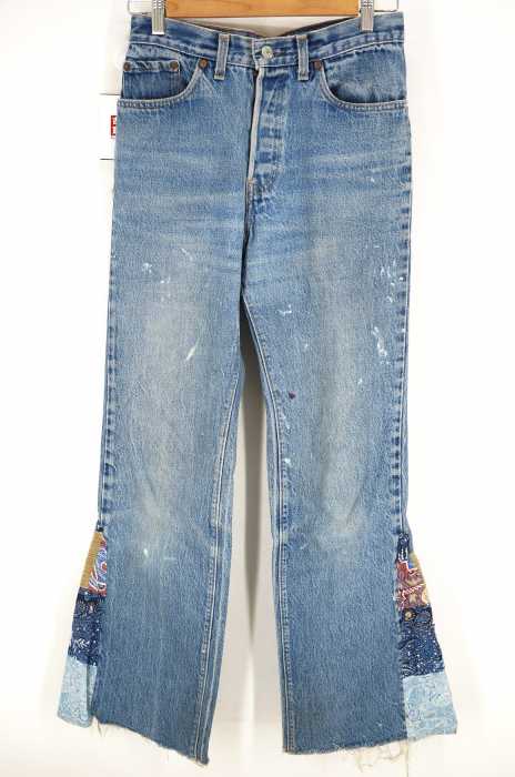 Levi's （リーバイス） ボタン裏242 フライボタン デニム 裾リメイク メンズ パンツ