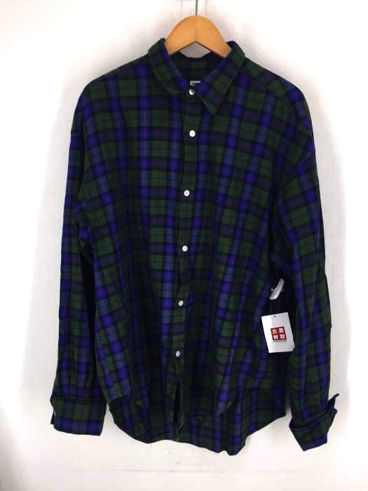 H BEAUTY&YOUTH（エイチ ビューティーアンドユース） TARTAN CHECK DOUBLE CUFFS SHIRT/シャツ メンズ トップス