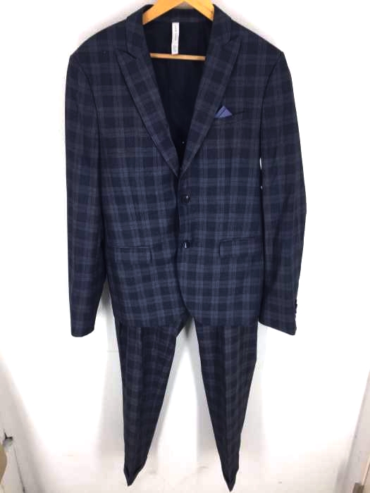 Zara ザラ シャドーチェック柄セットアップ テーラードジャケット スラックス メンズ セットアップ ブランド古着買取販売バズストア