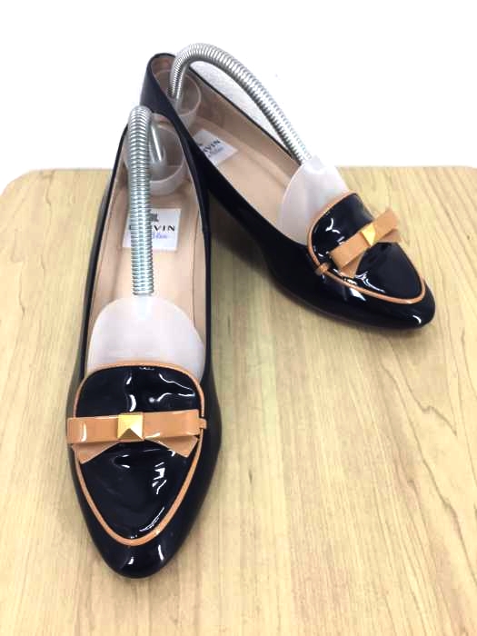 LANVIN en Bleu(ランバンオンブルー) エナメルリボンパンプス レディース シューズ
