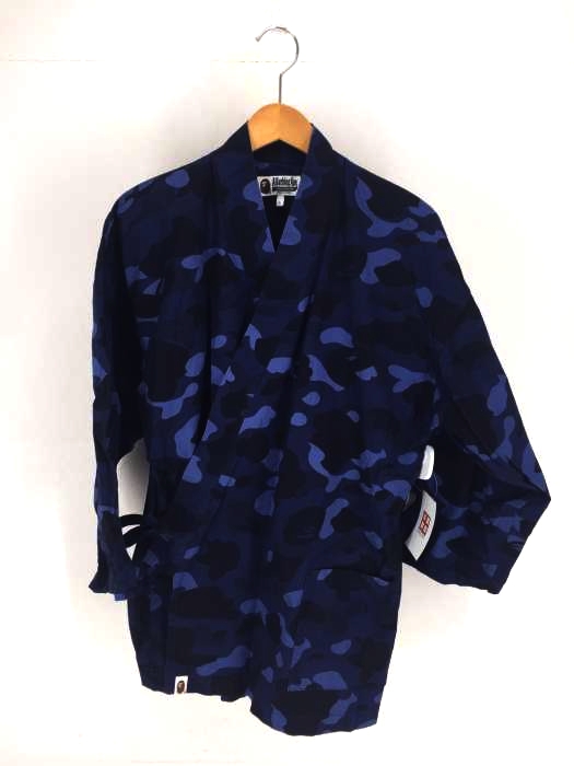 A BATHING APE（アベイシングエイプ） Camouflage-print woven kimono メンズ アウター