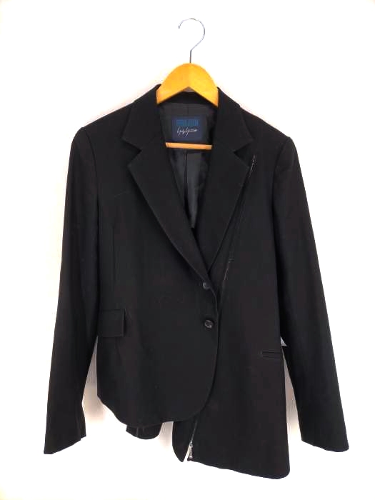 REGULATION yohji yamamoto(レギュレーションヨウジヤマモト) Asymmetric Zip Wool Jacket メンズ アウター