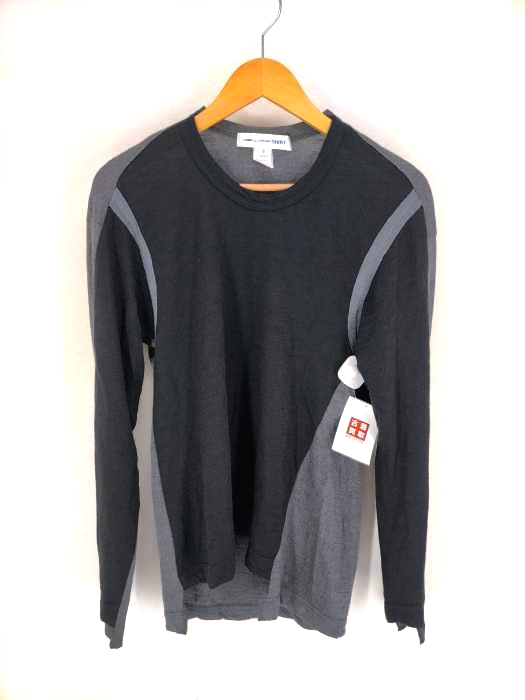 COMME des GARCONS SHIRT(コムデギャルソンシャツ) 切替ウールカットソー メンズ トップス