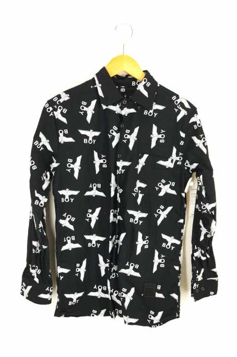 BOY LONDON(ボーイロンドン) ブランドロゴ総柄 ボタンシャツ メンズ トップス