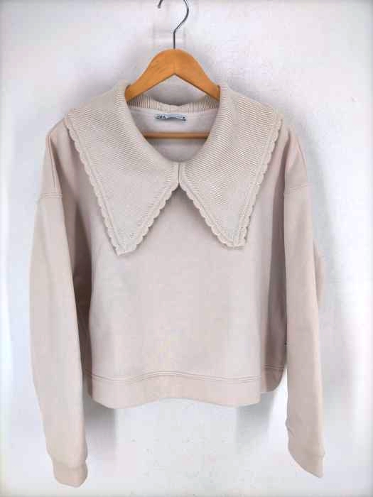 ZARA(ザラ) 裏地起毛ショートスウェット レディース トップス