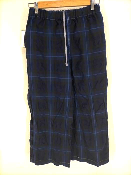 COMME des GARCONS COMME des GARCONS(コムデギャルソンコムデギャルソン) ad2007 エステル製品染めタータンチェックワイドパンツ レディース パンツ