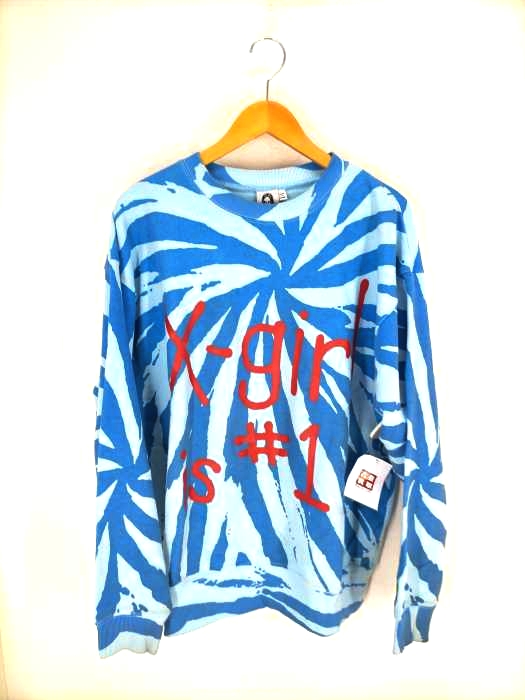 X-girl（エックスガール） SMILEY SWEAT TOP レディース トップス