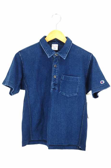 Champion (チャンピオン) REVERSE WAVE SHIPS別注 インディゴポロシャツ レディース トップス