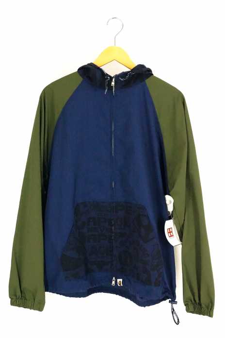BAPE by A BATHING APE(アベイシングエイプ) ape shall never kill ape 総柄ナイロンジャケット メンズ アウター